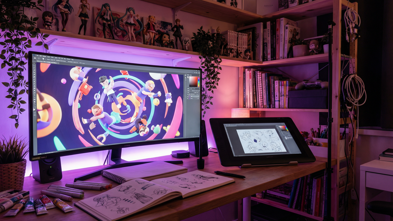 户外露出动漫创作视频